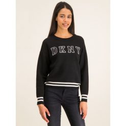 Sweter DKNY P9KS8803. Czarne swetry damskie DKNY, l, bez wzorów, klasyczne, bez rękawów, bez kaptura. Za 389,00 zł.