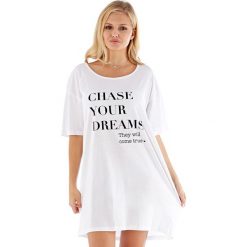 Koszula nocna Dream. Szare piżamy damskie Selena Secrets, bez wzorów, z bawełny, bez rękawów, bez kaptura. Za 46,99 zł.