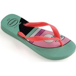 Havaianas - Japonki. Zielone klapki damskie Havaianas, bez wzorów, z materiału, bez obcasa, na obcasie. Za 79,90 zł.