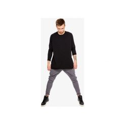 T-SHIRT BASIC WHITE. Czarne t-shirty męskie Lucas brondel, bez wzorów, z elastanu, bez kołnierzyka, długie. Za 180,00 zł.