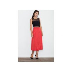 Spódnica M554 Czerwona. Czerwone spódniczki damskie FIGL, xl, bez wzorów, długie, maxi. Za 129,00 zł.