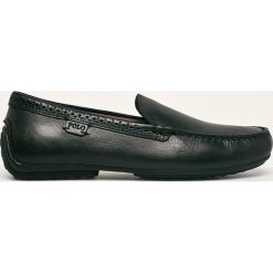 Polo Ralph Lauren - Mokasyny skórzane. Czarne mokasyny męskie Polo Ralph Lauren, ze skóry, z okrągłym noskiem. Za 559,90 zł.