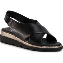 Sandały THE FLEXX - Lynn D1507/29 Black. Czarne klapki damskie The Flexx, bez wzorów, ze skóry, bez obcasa, na obcasie. W wyprzedaży za 279,00 zł.