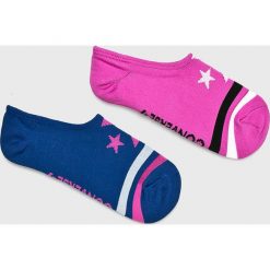 Converse - Skarpetki (2-pack). Niebieskie skarpetki damskie Converse, bez wzorów, z elastanu. Za 29,90 zł.