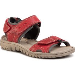 Sandały JOSEF SEIBEL - Lucia 15 63815 193 401 Rot/Kombi. Czerwone klapki damskie Josef Seibel, bez wzorów, ze skóry ekologicznej, bez obcasa. Za 319,00 zł.