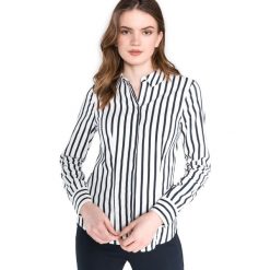Vero Moda Lilian Koszula Czarny Biały. Czarne bluzki damskie Vero Moda, s, w paski, z elastanu, bez kołnierzyka, z długim rękawem. Za 131,95 zł.