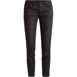 GStar 5620 3D CUSTOM ANKLE ZIP MID SKINNY Jeansy Slim Fit distro black superstretch. Czarne jeansy damskie G-Star, z elastanu. W wyprzedaży za 384,30 zł.