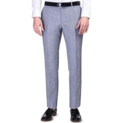 Spodnie LEONARDO GDSS900089. Szare spodnie męskie Giacomo Conti, m, bez wzorów, z wełny, eleganckie. Za 499,00 zł.