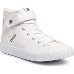 Trampki BIG STAR - V274541 White. Białe półbuty damskie BIG STAR, na co dzień, bez wzorów, z gumy, retro, bez obcasa, na płaskiej podeszwie, bez zapięcia. Za 139,00 zł.