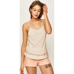 Calvin Klein Underwear - Top piżamowy. Białe piżamy damskie Calvin Klein Underwear, s, bez wzorów, z wiskozy, bez kołnierzyka. W wyprzedaży za 99,90 zł.