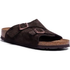 Klapki BIRKENSTOCK - Zürich Bs 1009531 Mocha. Pomarańczowe klapki damskie Birkenstock, bez wzorów, ze skóry, bez obcasa. Za 349,00 zł.