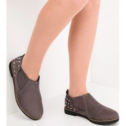 Botki damskie Foreverfolie LX157 Szare. Szare botki damskie Foreverfolie, z materiału, eleganckie. Za 49,00 zł.