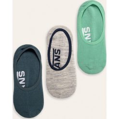 Vans - Stopki (3-pack). Zielone skarpetki męskie Vans, z nadrukiem, z elastanu. Za 59,90 zł.