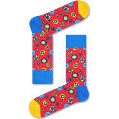 Happy Socks - Skarpety Flower Power. Różowe skarpetki męskie marki Happy Socks. W wyprzedaży za 27,90 zł.