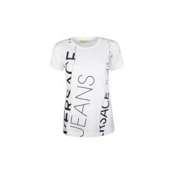 T-shirty z krótkim rękawem Versace B2HQB7G2 / Meta T-Shirt. Białe t-shirty damskie VERSACE, bez wzorów, bez kołnierzyka. Za 239,00 zł.