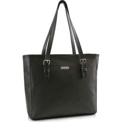 Torebki klasyczne damskie: Skórzana torebka w kolorze czarnym – (S)40 x (W)30 x (G)13 cm
