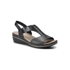 GO SOFT WI21-3020-02. Szare sandały damskie GO SOFT, bez wzorów, ze skóry, bez obcasa, bez zapięcia. Za 119,99 zł.