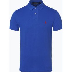 Polo Ralph Lauren - Męska koszulka polo – Slim fit, niebieski. Niebieskie koszulki męskie Polo Ralph Lauren, m, bez wzorów, z bawełny, sportowe, bez rękawów. Za 449,95 zł.