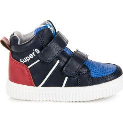 Obuwie sportowe nad kostkę CHANEL. Niebieskie buciki niemowlęce American CLUB. Za 79,00 zł.
