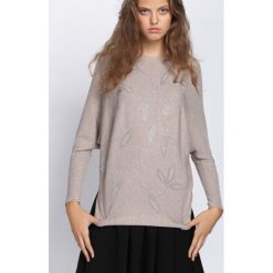 Khaki Sweter Coming Of Age. Brązowe swetry damskie marki Born2be, m, z aplikacjami, bez rękawów, bez kaptura. Za 79,99 zł.