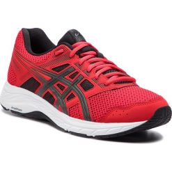 Buty ASICS - Gel-Contend 5 1011A256 Classic Red/Dark Grey 600. Czerwone buty sportowe męskie Asics, ze skóry ekologicznej, bez zapięcia, do biegania. W wyprzedaży za 199,00 zł.
