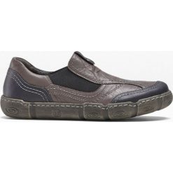 Wygodne półbuty skórzane wsuwane bonprix szary. Szare półbuty damskie bonprix, bez wzorów, sportowe, bez obcasa, bez zapięcia. Za 139,99 zł.