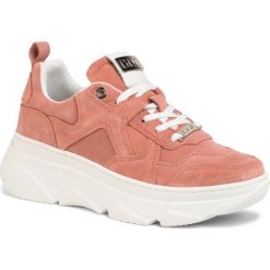 Sneakersy GOE - FF2N3015 Rosa. Różowe półbuty damskie GOE, na co dzień, bez wzorów, z zamszu, bez obcasa, na płaskiej podeszwie, bez zapięcia. Za 399,00 zł.