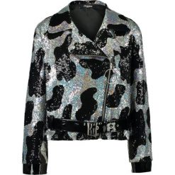 Bomberki damskie: Jaded London OVERSIZED BIKER JACKET IN COW PRINT Kurtka wiosenna multicoloured