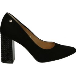 Czółenka - 101529 CAM NE. Czarne buty ślubne damskie Venezia, ze skóry. Za 319,00 zł.