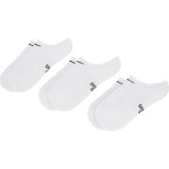 Zestaw 3 par niskich skarpet unisex NIKE - SX6843 100 Biały. Białe skarpetki damskie Nike, bez wzorów, z elastanu. Za 34,00 zł.