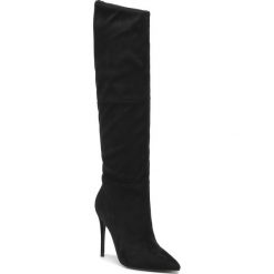 Muszkieterki STEVE MADDEN - Dakota SM11000786-04001-001 Black. Czarne kozaki damskie z materiału. W wyprzedaży za 309,00 zł.
