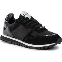 Sneakersy LIU JO - Wonder BXX049 PX067 Black 22222. Czarne półbuty damskie Liu Jo, z zamszu. W wyprzedaży za 329,00 zł.