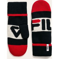Fila - Rękawiczki. Niebieskie rękawiczki męskie Fila, z bawełny. W wyprzedaży za 129,90 zł.