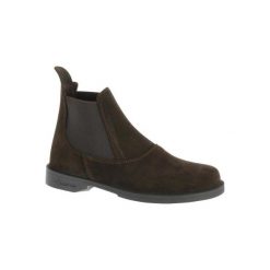 Sztyblety jeździeckie Classic. Pomarańczowe sztyblety męskie FOUGANZA, z poliesteru, bez zapięcia. Za 129,99 zł.