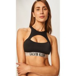 Calvin Klein Jeans - Biustonosz kąpielowy. Czarne stroje kąpielowe damskie Calvin Klein Jeans, s, bez wzorów, z elastanu. Za 349,90 zł.