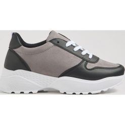 Buty sneakersy ze skóry ekologicznej - Kremowy. Białe sneakersy damskie Sinsay, ze skóry ekologicznej. Za 79,99 zł.