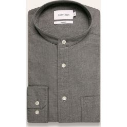 Calvin Klein - Koszula. Białe koszule męskie Calvin Klein, xl, bez wzorów, z bawełny, casualowe, ze stójką, z długim rękawem. W wyprzedaży za 299,90 zł.