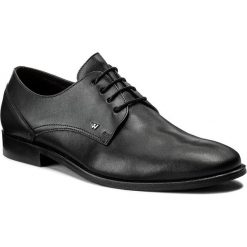 Półbuty WOJAS - 7030-51 Czarny. Czarne buty wizytowe męskie Wojas, bez wzorów, ze skóry, klasyczne, bez zapięcia. W wyprzedaży za 299,00 zł.
