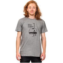 Horsefeathers Męska Heather Grey T-Shirt Gump sm936b (Rozmiar L). Szare t-shirty męskie marki Horsefeathers, m. W wyprzedaży za 47,00 zł.