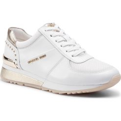 Sneakersy MICHAEL MICHAEL KORS - Allie Wrap Trainer 43T9ALFS9L Opt/Plgold. Białe półbuty damskie MICHAEL Michael Kors, ze skóry. W wyprzedaży za 519,00 zł.