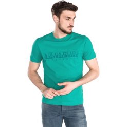 Napapijri Sevora Koszulka Zielony. Zielone podkoszulki męskie Napapijri, l, z nadrukiem, z bawełny. Za 180,95 zł.
