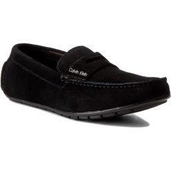 Mokasyny CALVIN KLEIN - Ivan F0504 Black. Czarne mokasyny męskie Calvin Klein, ze skóry. W wyprzedaży za 429,00 zł.