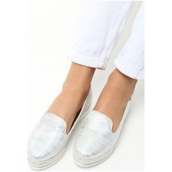 Trampki damskie slip on: Białe Slip on Vest