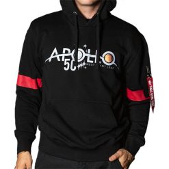 ALPHA INDUSTRIES MOON LANDING APOLLO 50 REFLECTIVE HOODY > 19836407. Bluzy męskie Alpha Industries, xl, w paski, z bawełny, street, z kapturem, bez rękawów, bez kaptura. W wyprzedaży za 309,99 zł.