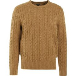 Swetry klasyczne męskie: J.CREW CABLE Sweter camel