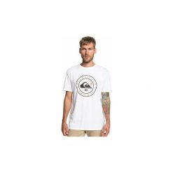 T-shirty z krótkim rękawem Quiksilver Outlined - Camiseta. Białe t-shirty męskie Quiksilver, m, bez wzorów, bez kołnierzyka, krótkie. Za 110,66 zł.