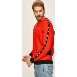 Lacoste - Bluza. Czerwone bluzy męskie Lacoste, s, z aplikacjami, z elastanu, z okrągłym kołnierzem, bez rękawów, bez kaptura. Za 429,90 zł.