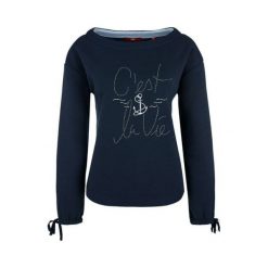 S.Oliver Bluza Damska 36 Niebieski. Niebieskie bluzy damskie S.Oliver, s, bez wzorów, bez rękawów, bez kaptura. W wyprzedaży za 141,00 zł.
