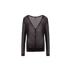 Swetry rozpinane / Kardigany Guess W61R25Z0NJ0. Czarne swetry damskie Guess, z aplikacjami. Za 179,00 zł.