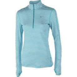 Bluzy damskie: bluza do biegania damska NIKE ELEMENT STRIPE 1/2 ZIP / 645648-407 – bluza do biegania damska NIKE ELEMENT STRIPE 1/2 ZIP